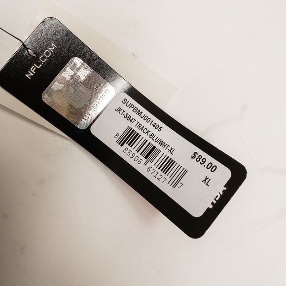 NFL Super Bowl XLVII Track Jacket Mens XL New Orleans Football Coat - Picture 6 of 16